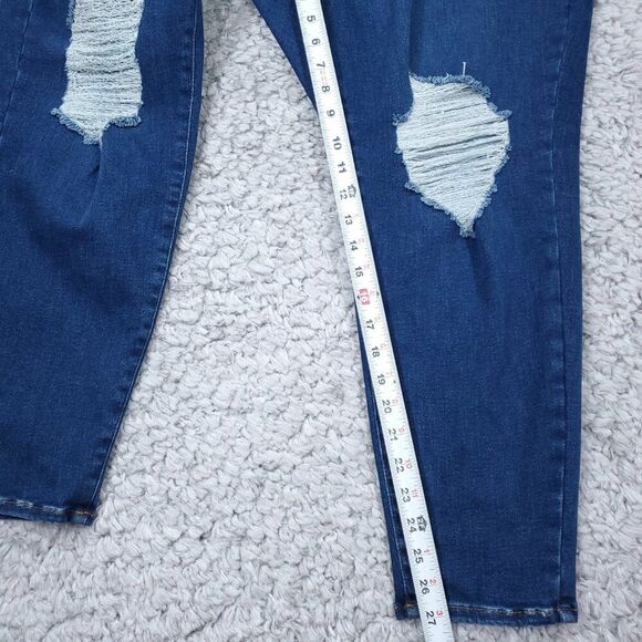 Good American Always Fits Good Legs Ankle Skinny Jeans Distressed Size 28-32 - Picture 8 of 11